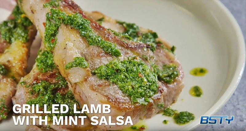 Grilled Lamb with Mint Salsa